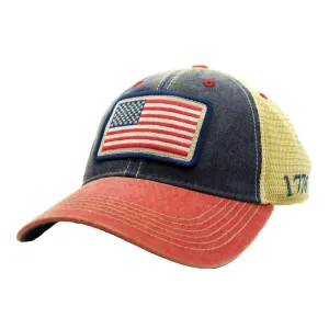 1776 Old Favorite American Flag Snapback Hat