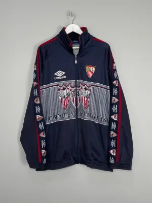 1995/96 SEVILLA TRACK JACKET (XXL) UMBRO