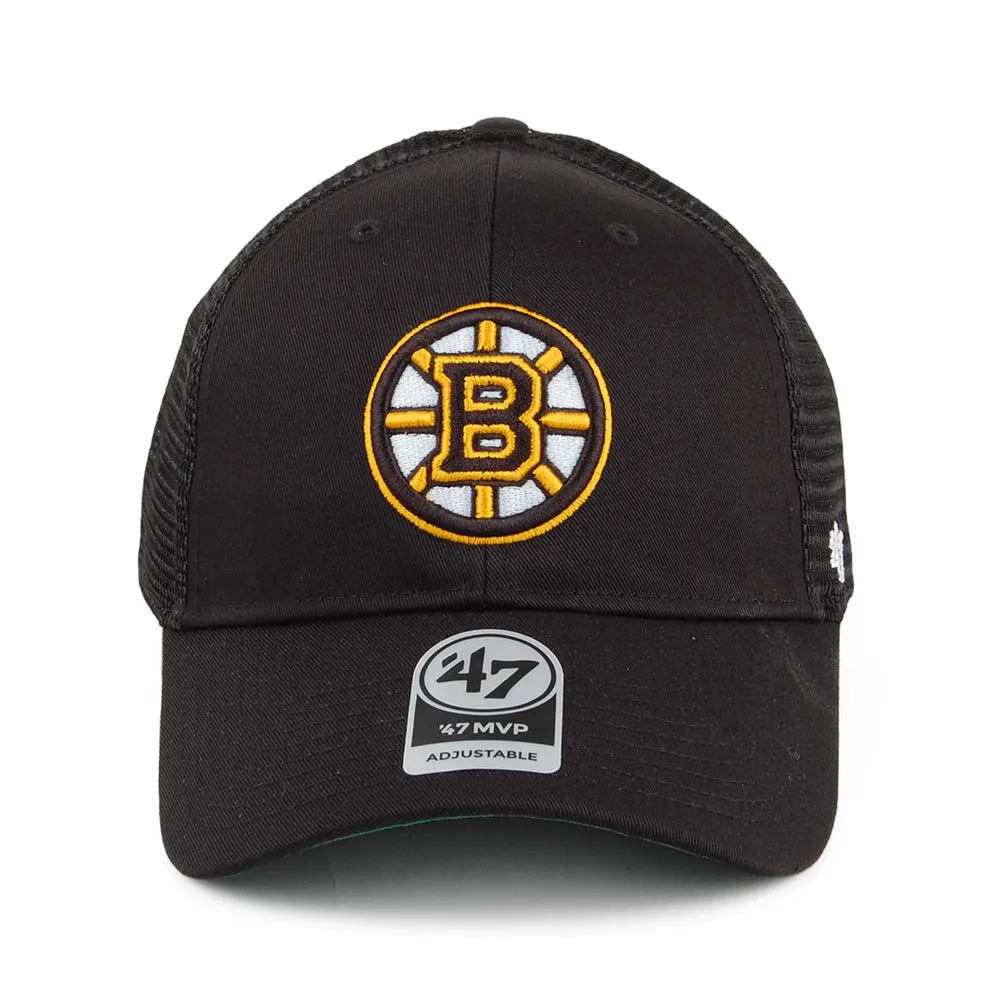 47 Brand Boston Bruins Trucker Cap - NHL Branson MVP - Black