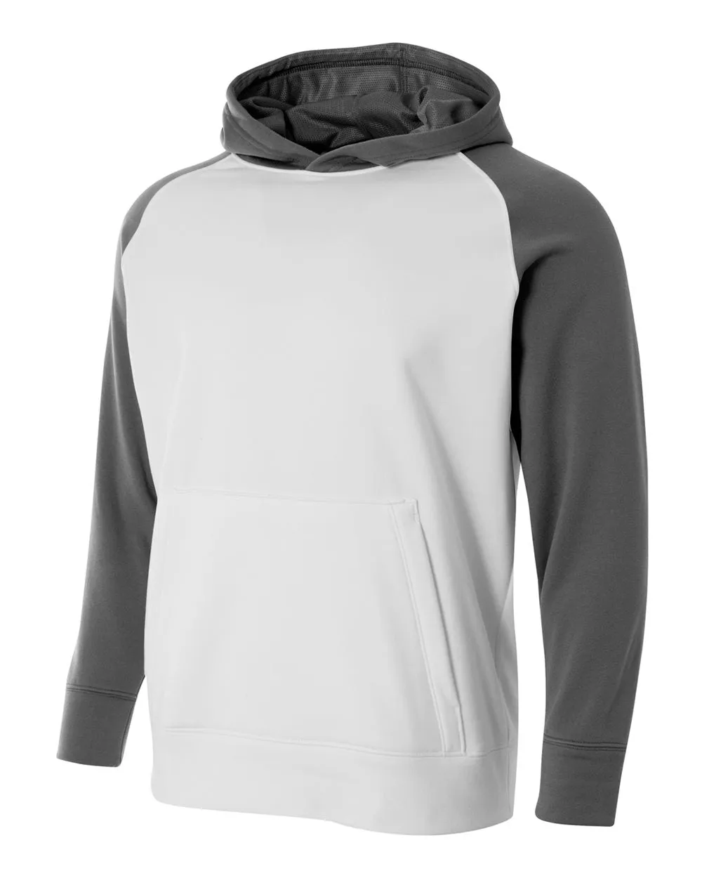 A4 Youth Color Block Tech Fleece Hoodie