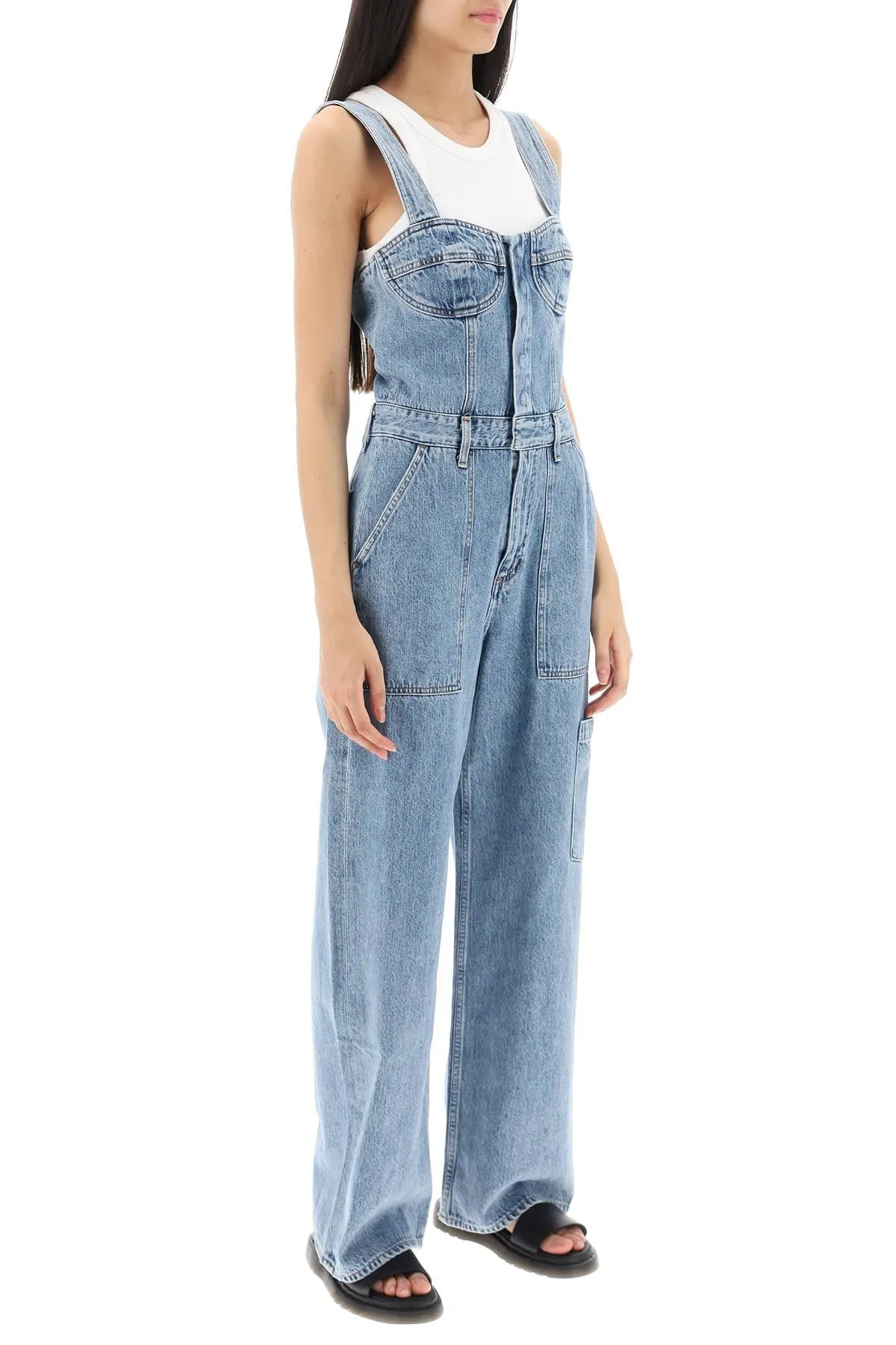 Agolde pandora denim jumpsuit