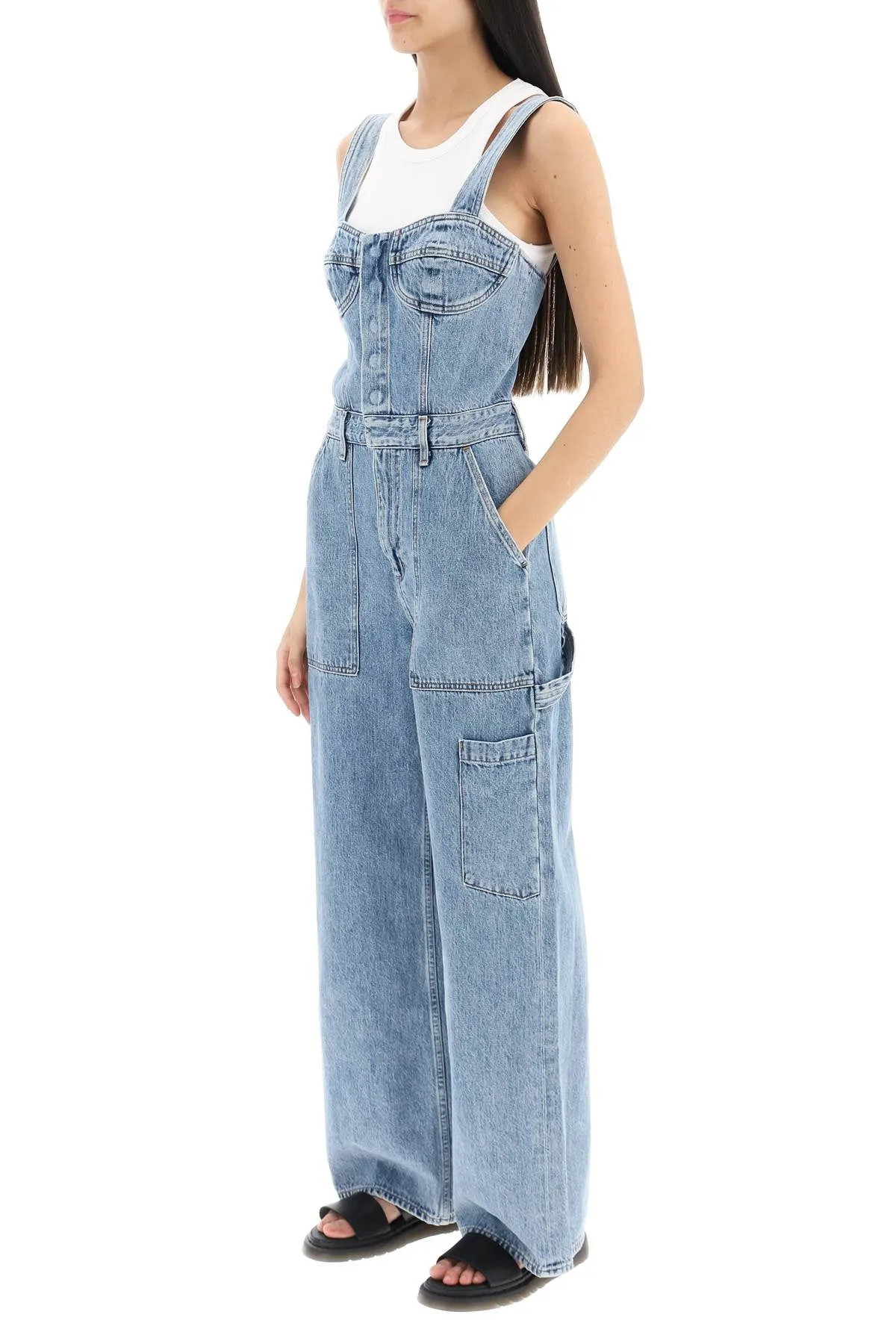 Agolde pandora denim jumpsuit