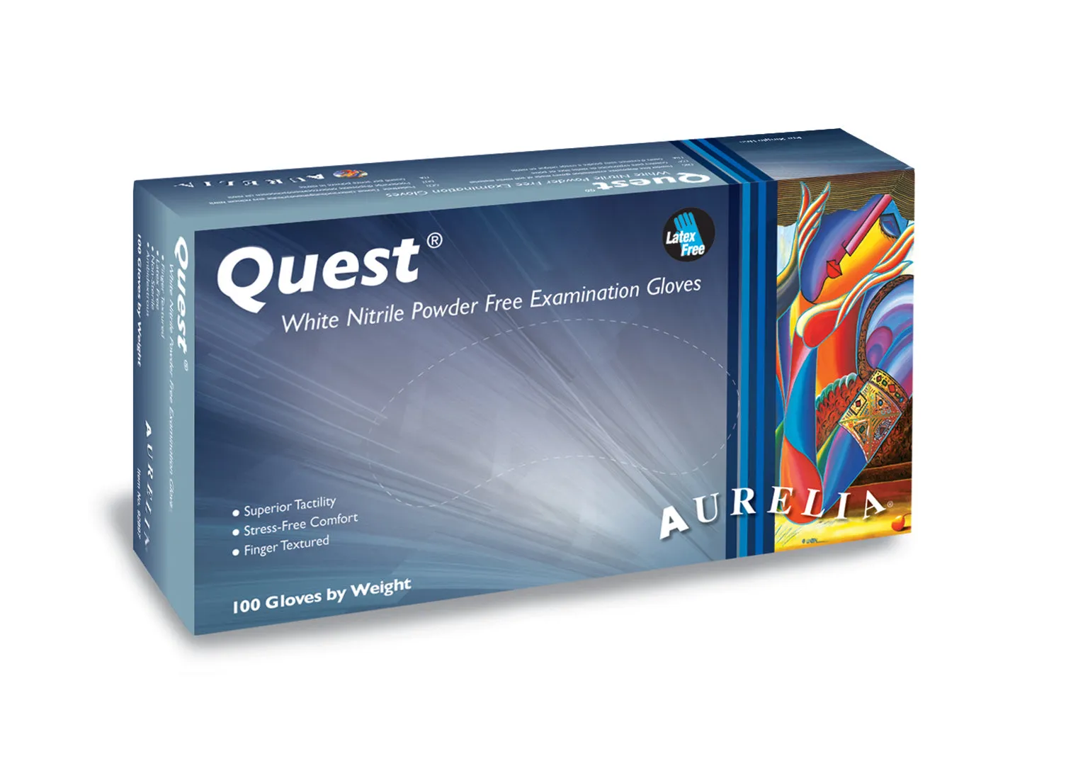 Aurelia Quest White Nitrile Gloves (4.0 Mil) | Exam Grade | Case of 1000