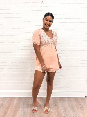 Better Than Words Romper Blush