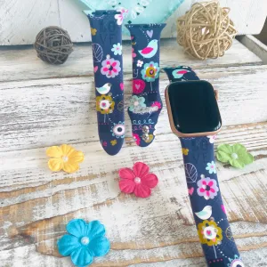 Birdie Print Silicone Band For Apple Watch