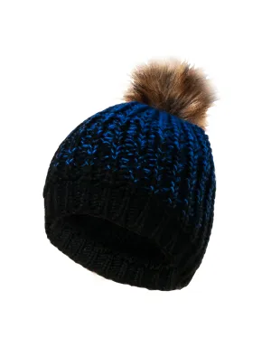 BOYS FAUX FUR POM KNIT TOQUE