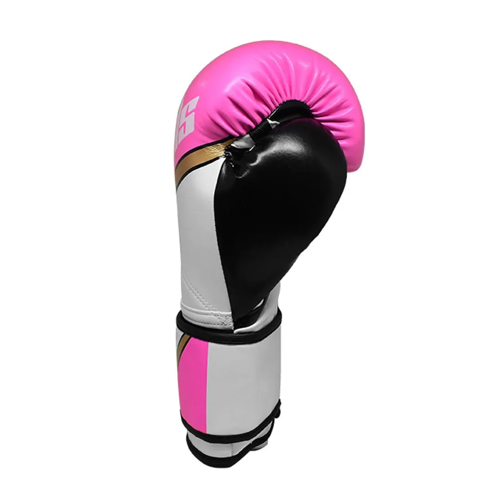 Bulls Professional Classic Boxing Gloves - Pink/White