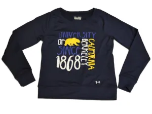 California Golden Bears Under Armour Women Navy AllSeasonGear Sweatshirt (M)