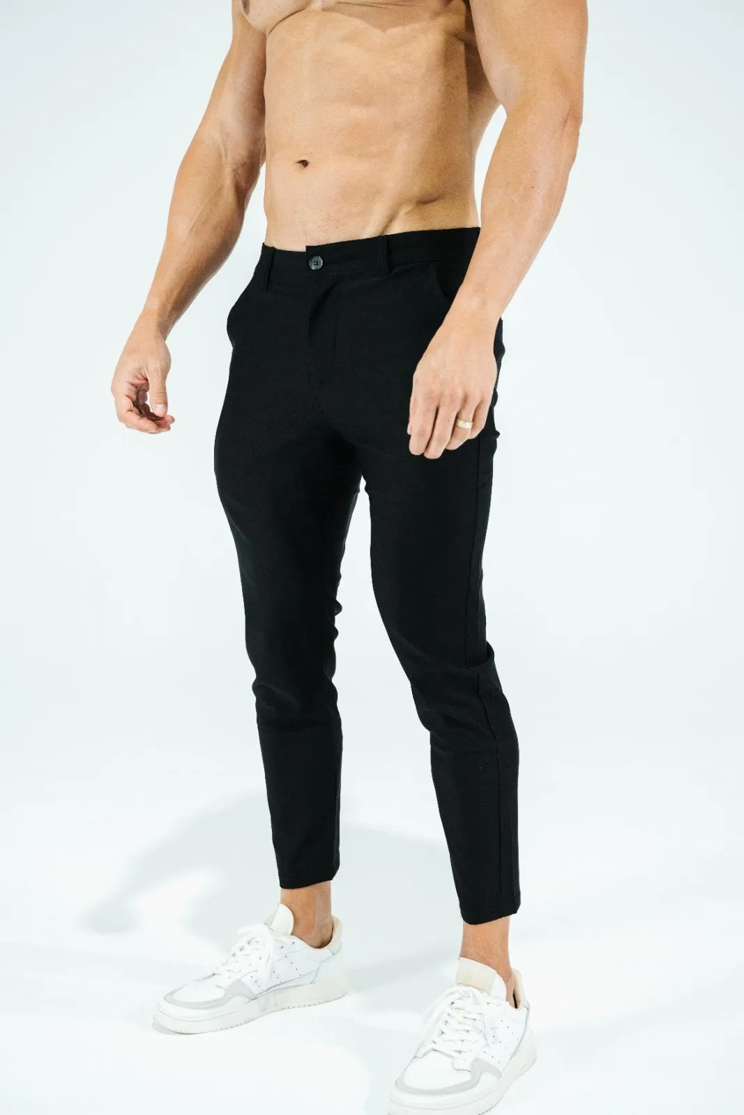 Classic chino stretch mens pants