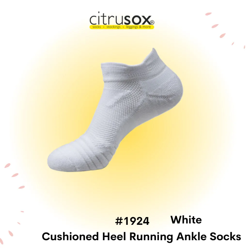 Cushioned Heel Running Performance Ankle Socks