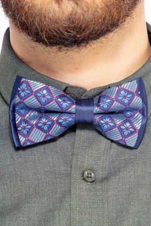 DIAMOND FLOWER MEN'S BOW TIE