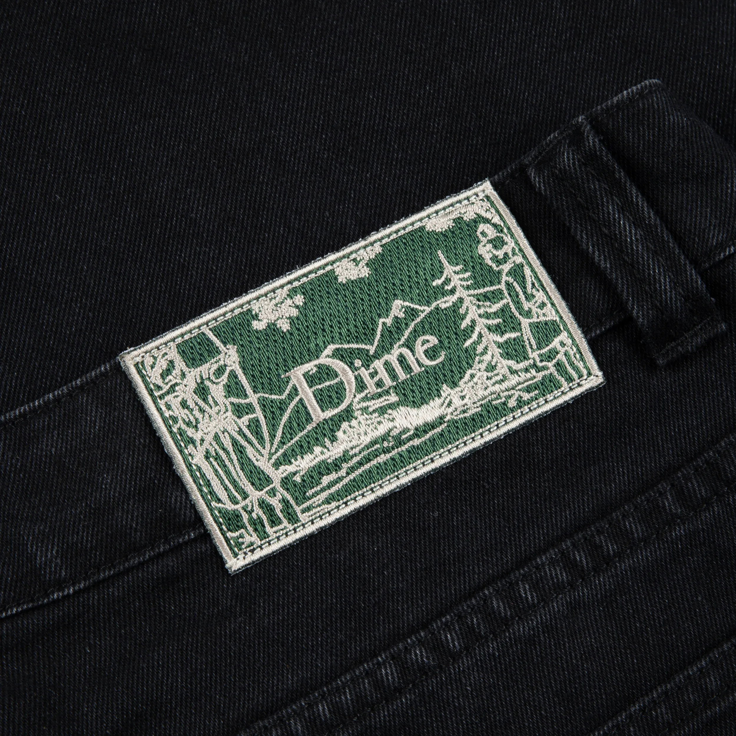 Dime Classic Relaxed Denim Pants: Black