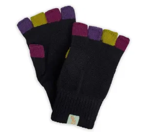 Fabulous Fagins - Fingerless Gloves - Lambswool - Black