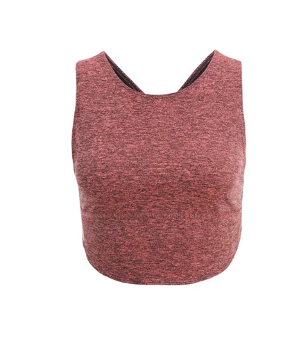 Free People Movement Moss Jersey Halo Crop Bra Red