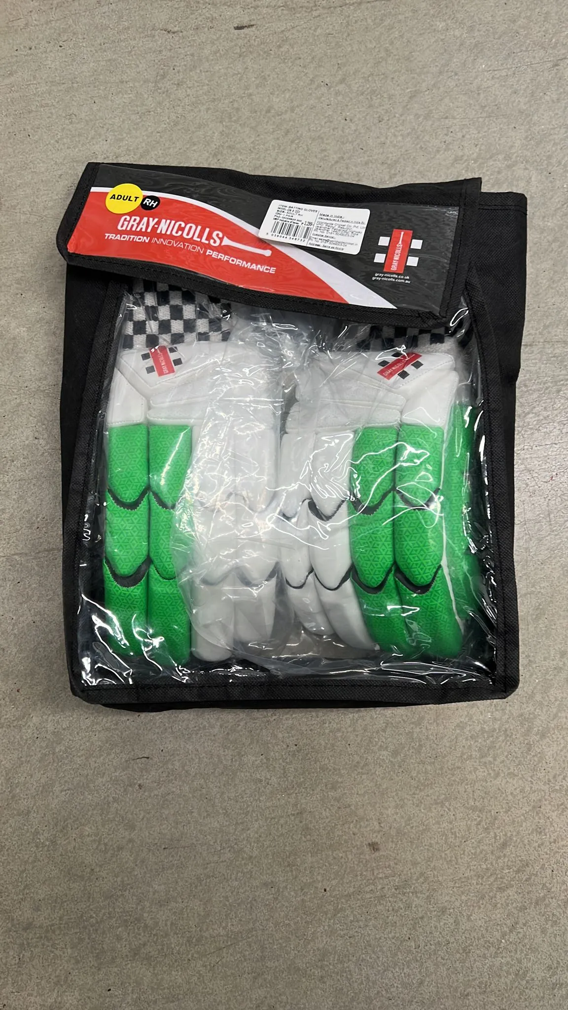 Gray Nicolls Cricket Batting Gloves, GN-8 ODI, RH, LH