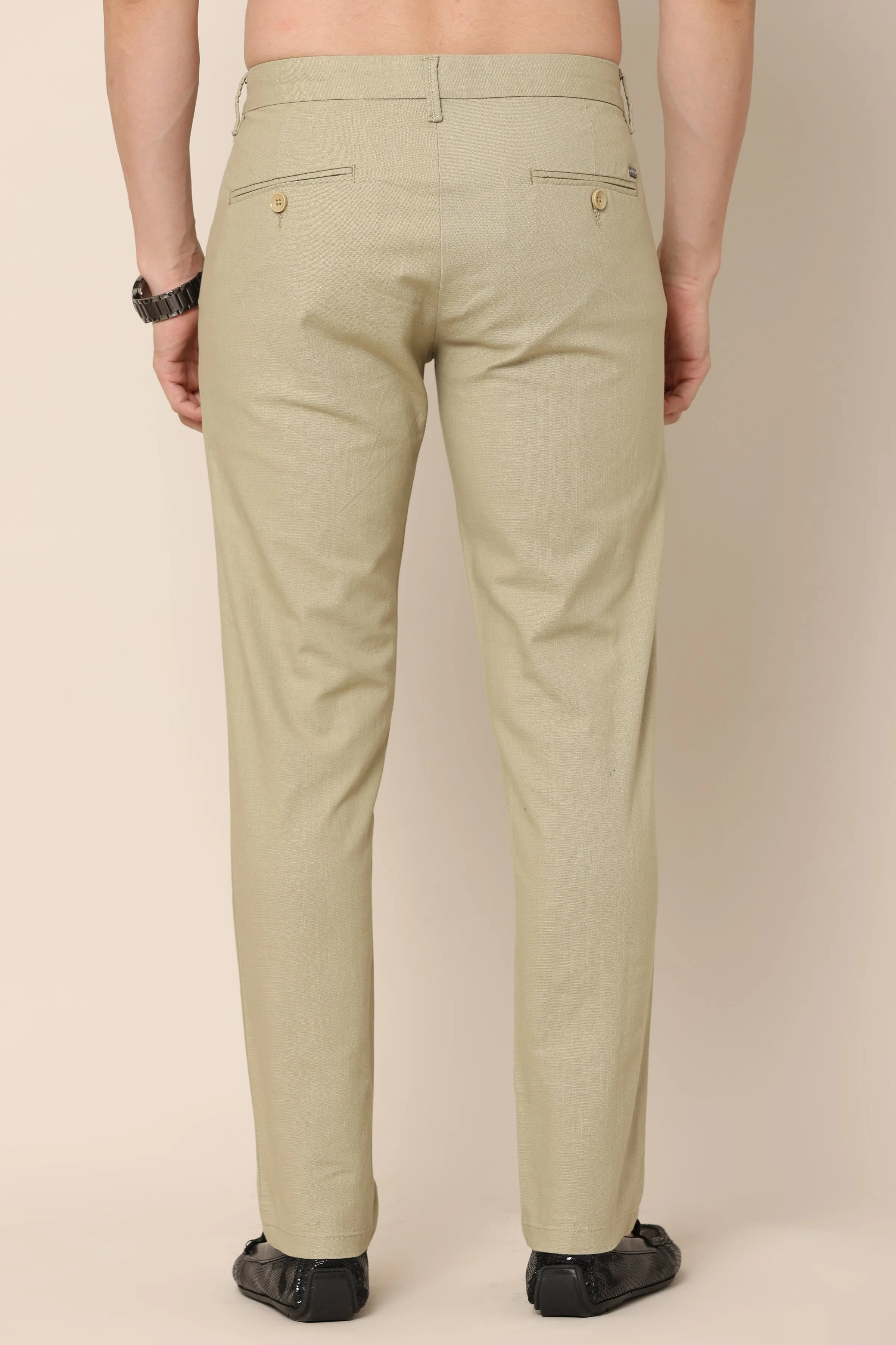 Ivyn Classic Khaki Cotton Pants