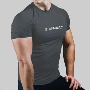 Men’s STEPAHEAD Light-Weight Short Sleeve Dark Grey T-Shirt