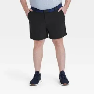 New - All In Motion Men's Big Travel Golf Shorts Elastic Waistband UPF 50 