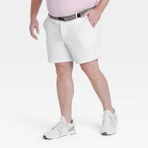 New - Men's Big Golf Shorts 7" - All In Motion White 44