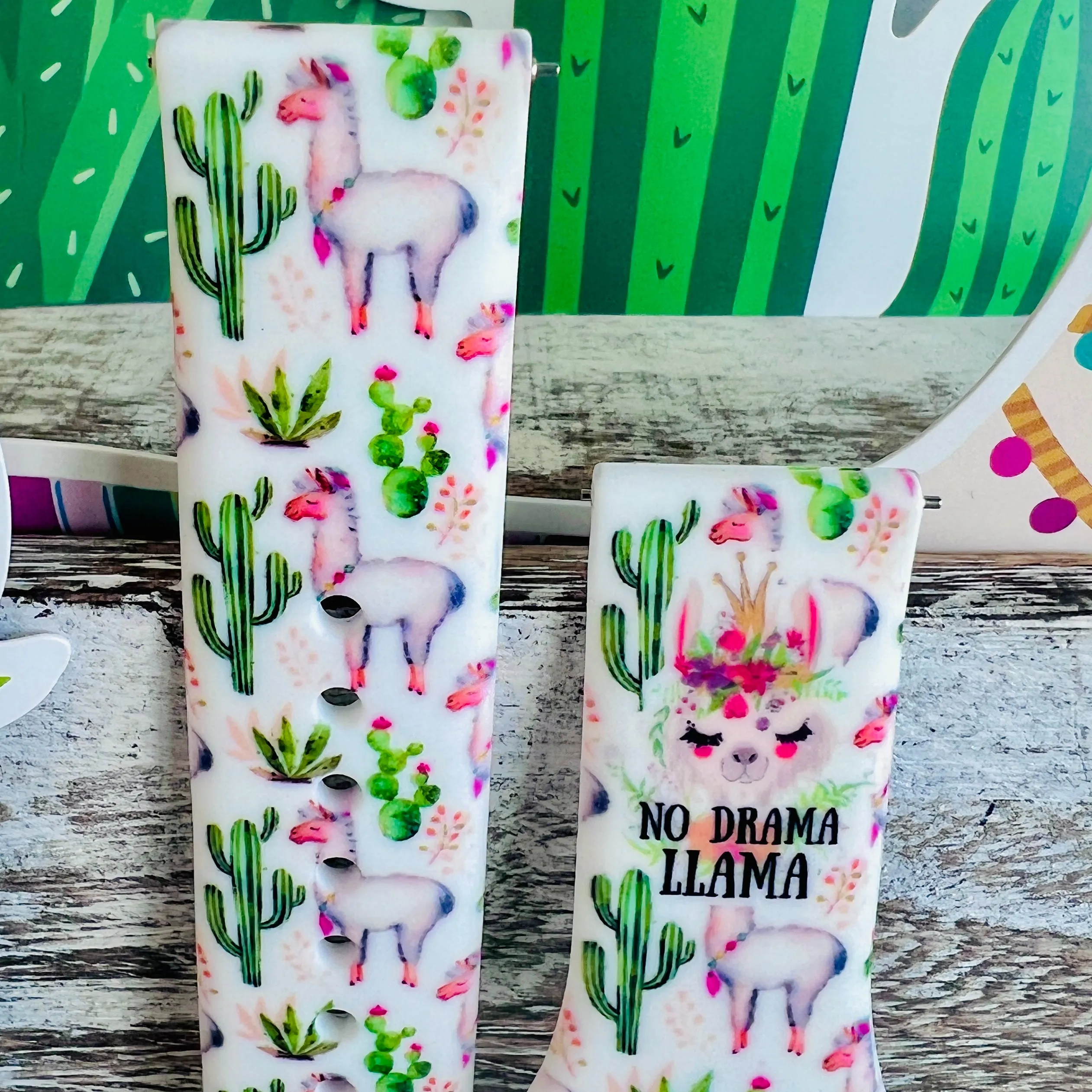 No Drama Llama Print Silicone Band For Samsung Watch