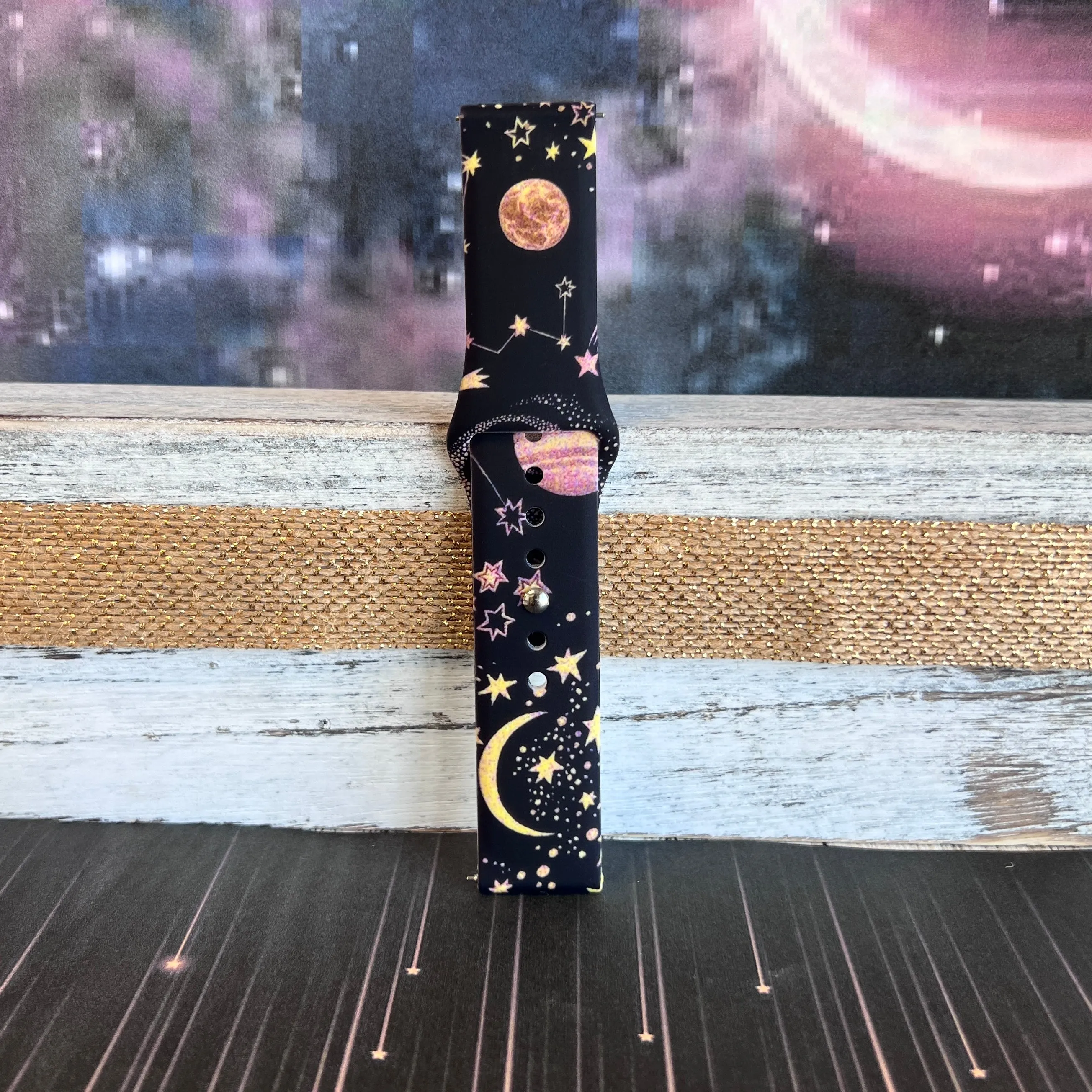 Out Of This World Print Silicone Band For Samsung Watch