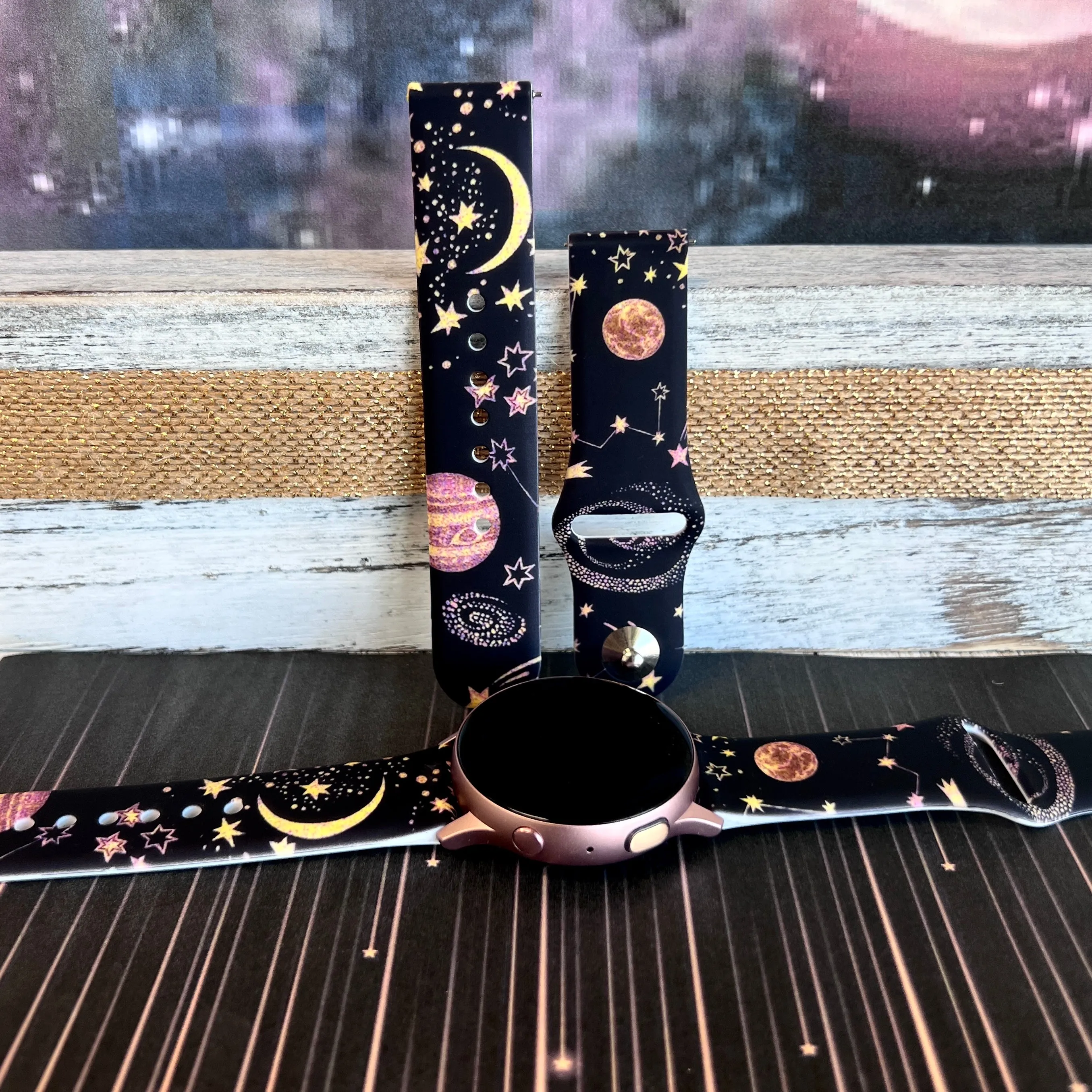 Out Of This World Print Silicone Band For Samsung Watch