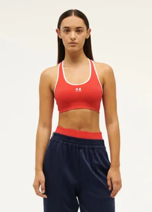 PE NATION - Restore Seamless Sports Bra - Poppy Red