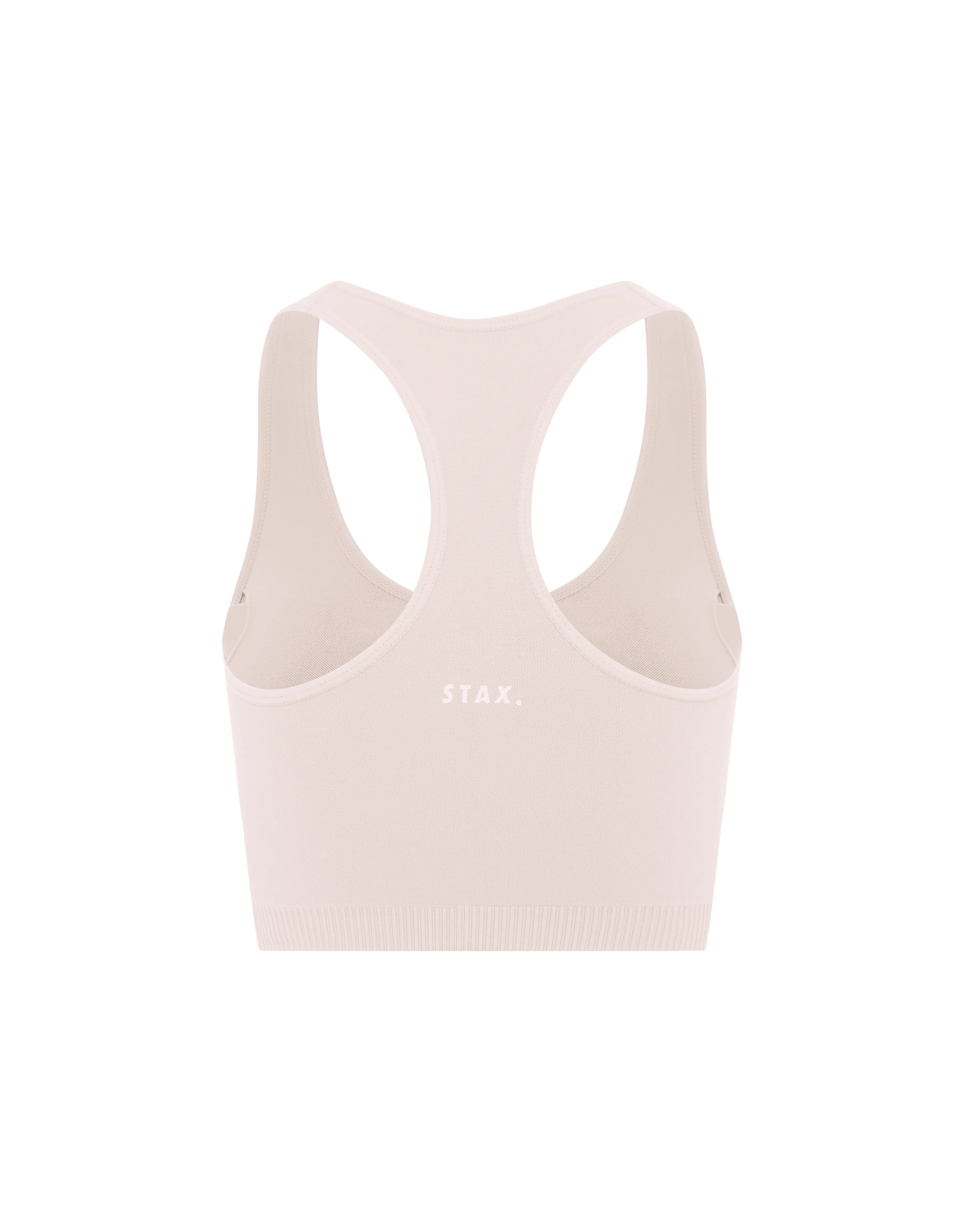 Premium Seamless Favourites Racer Crop - Bone