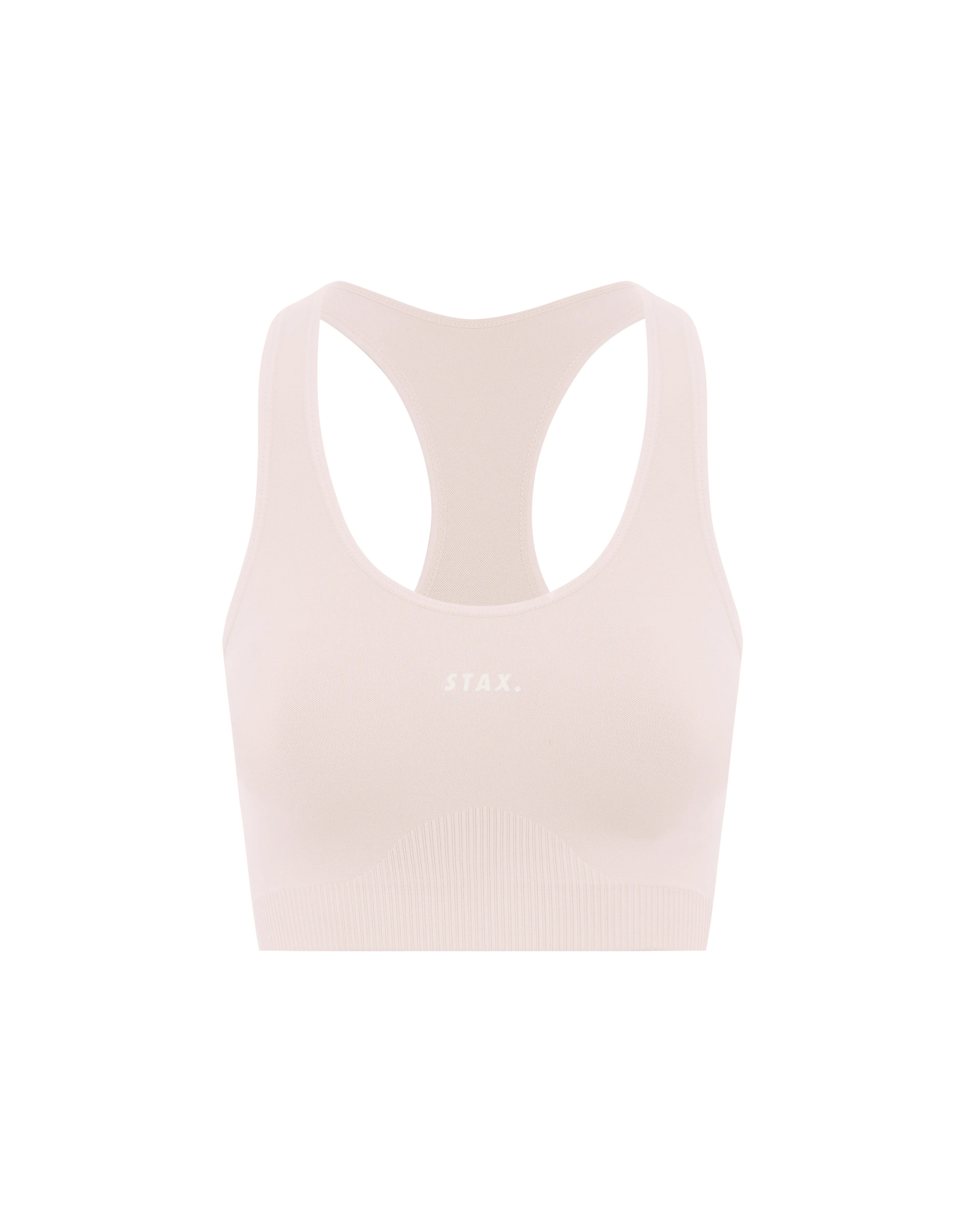 Premium Seamless Favourites Racer Crop - Bone