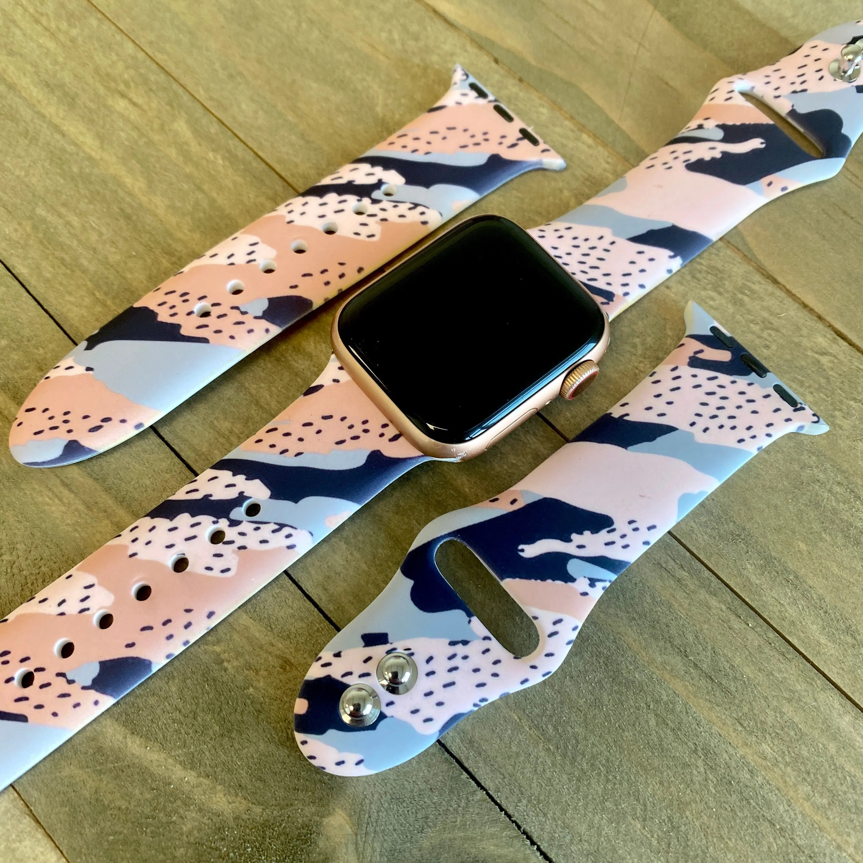 Quicksand Print Silicone Band For Apple Watch