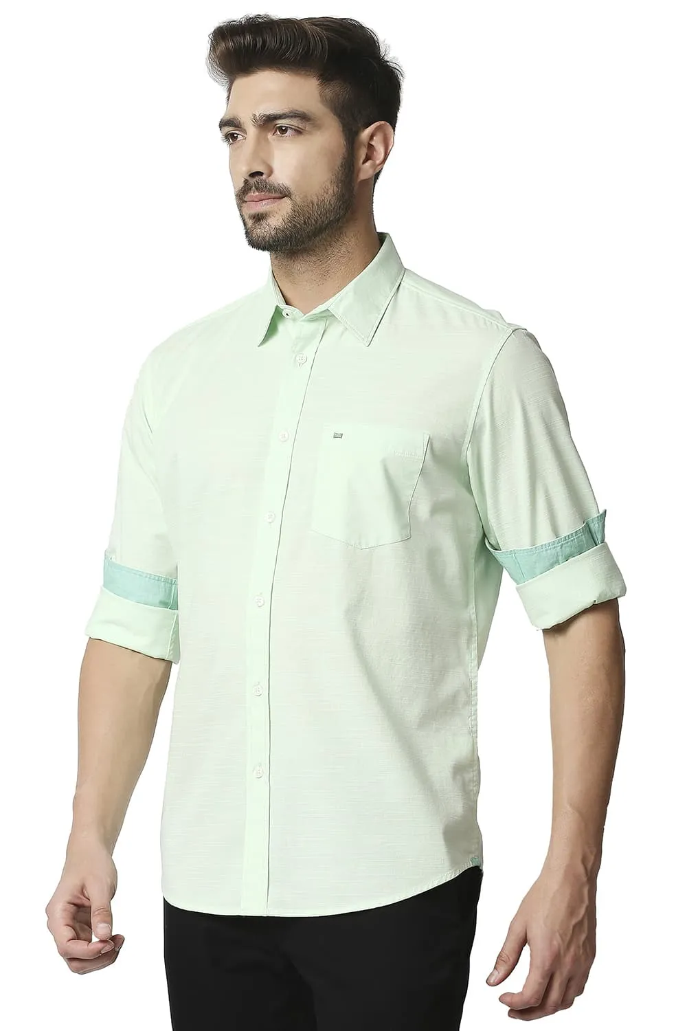 Slim Fit Slub Shirt