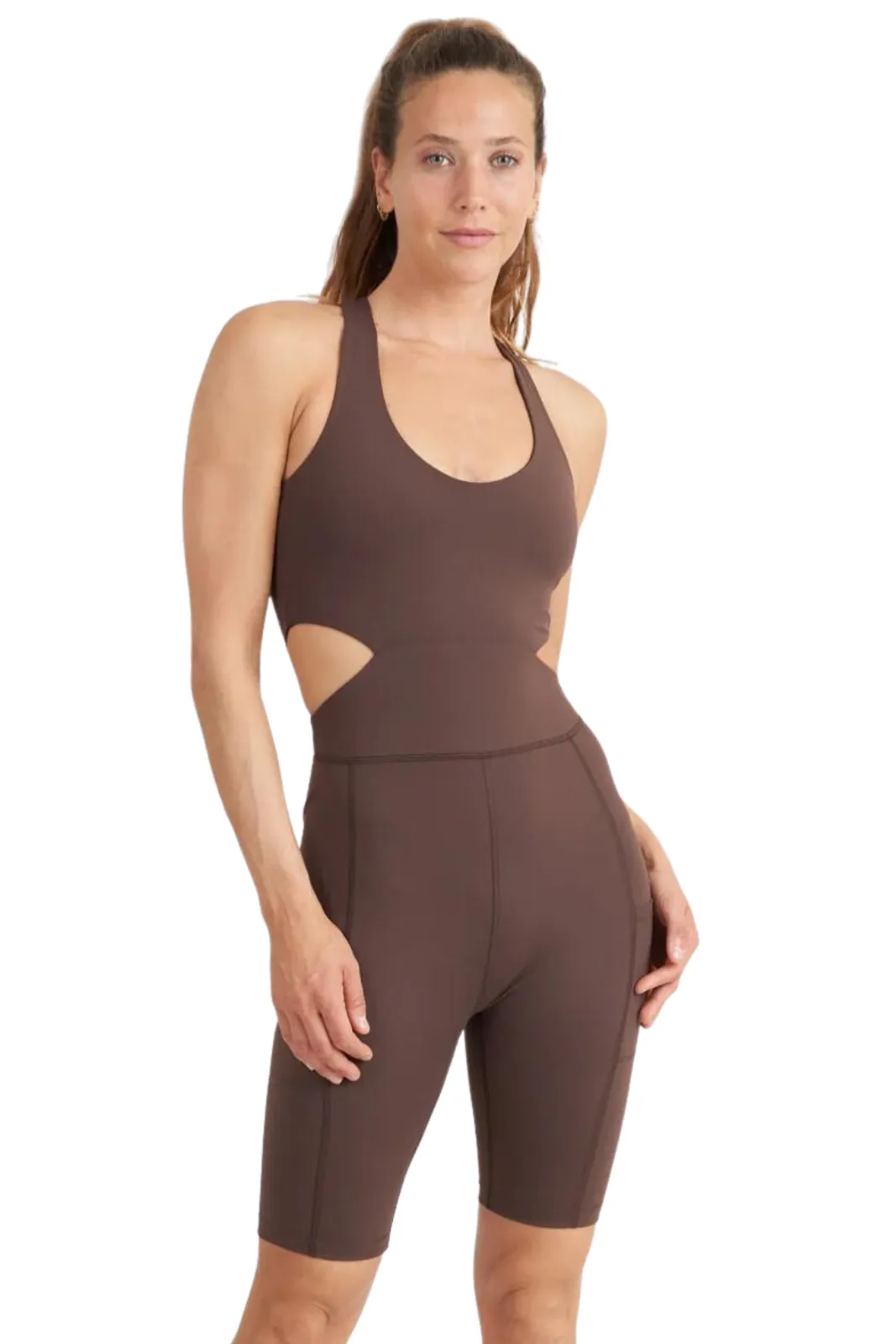 Snap Corset Onesie, Fudge