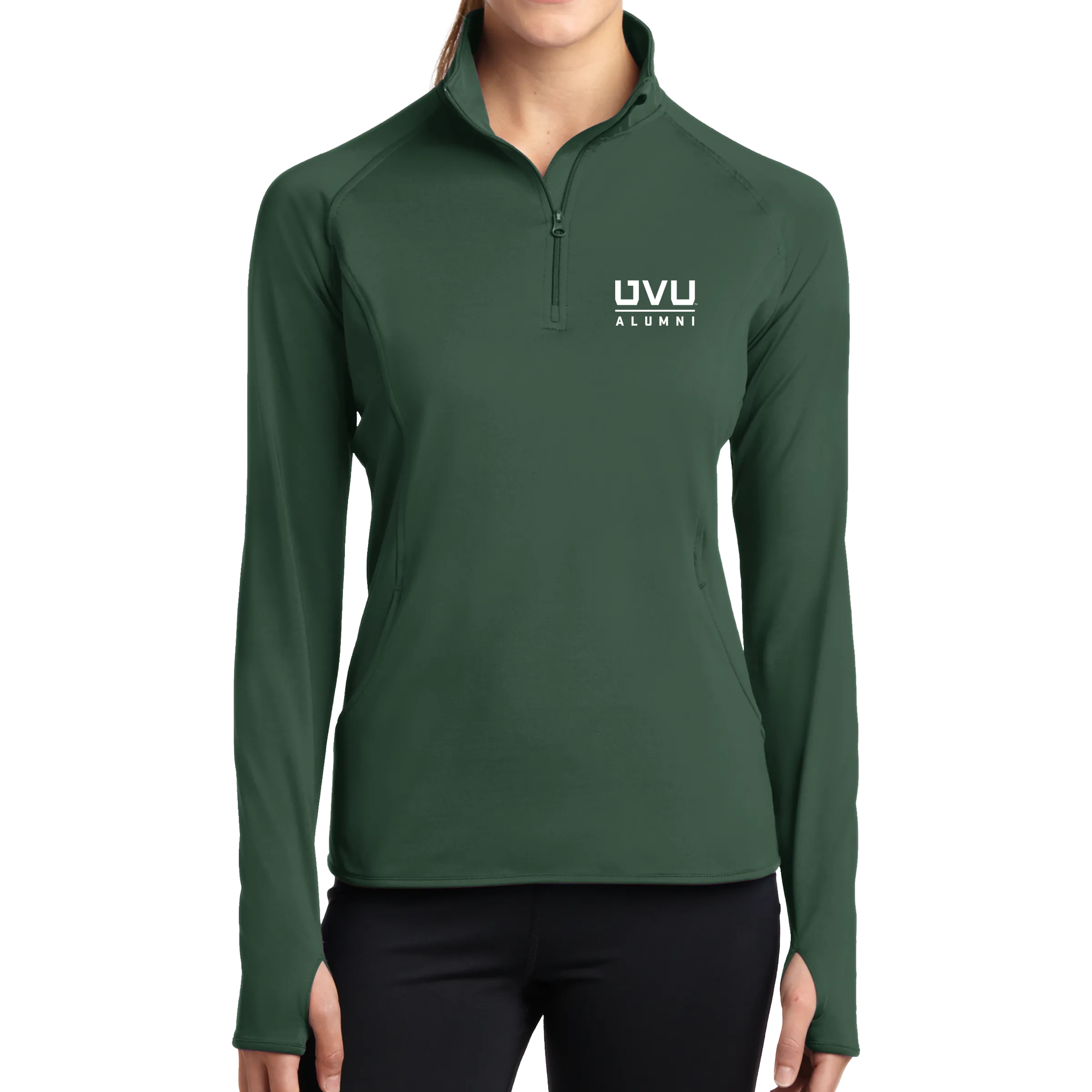 Sport-Tek Ladies Sport-Wick Stretch 1/2-Zip Pullover - UVU Alumni