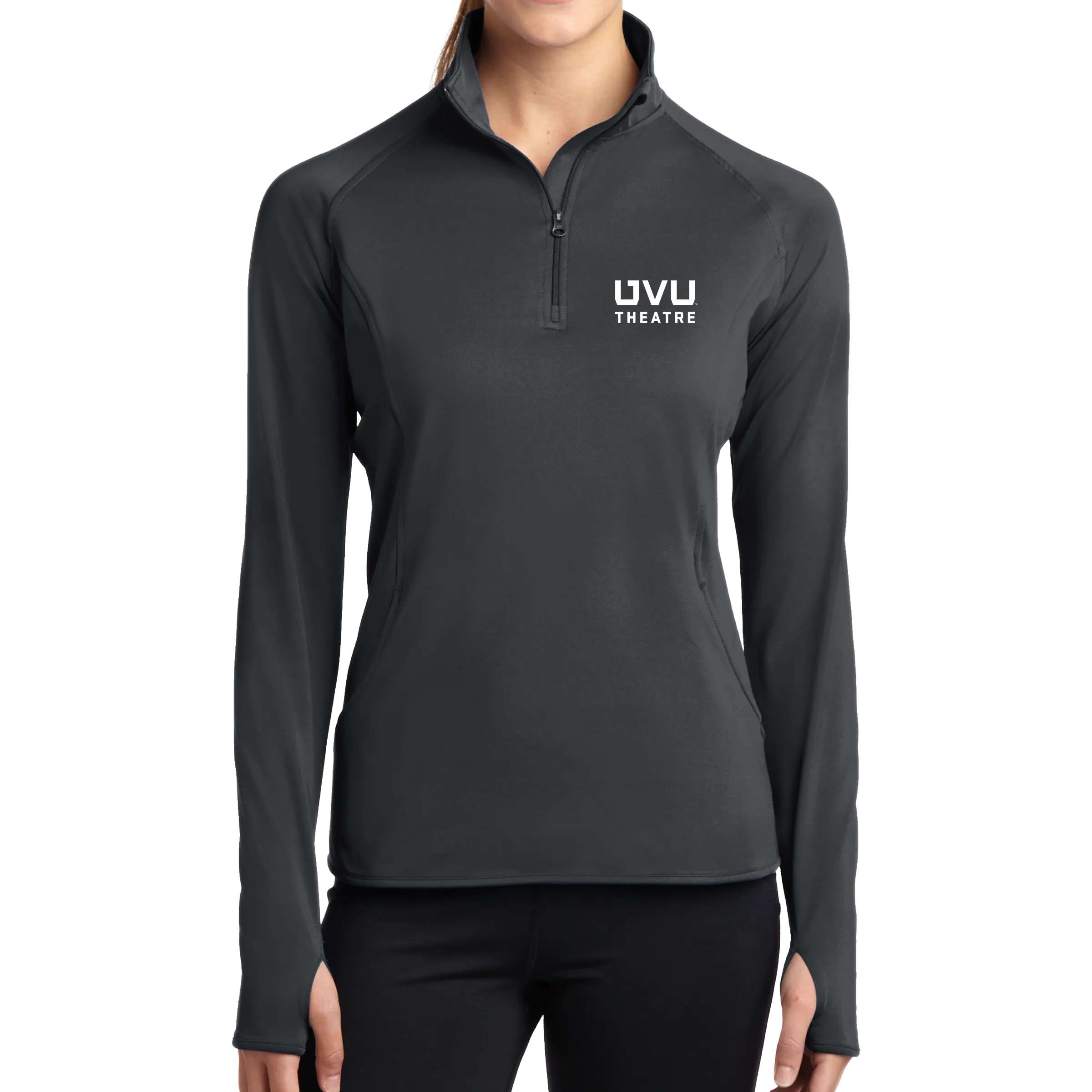 Sport-Tek Ladies Sport-Wick Stretch 1/2-Zip Pullover - UVU Theatre