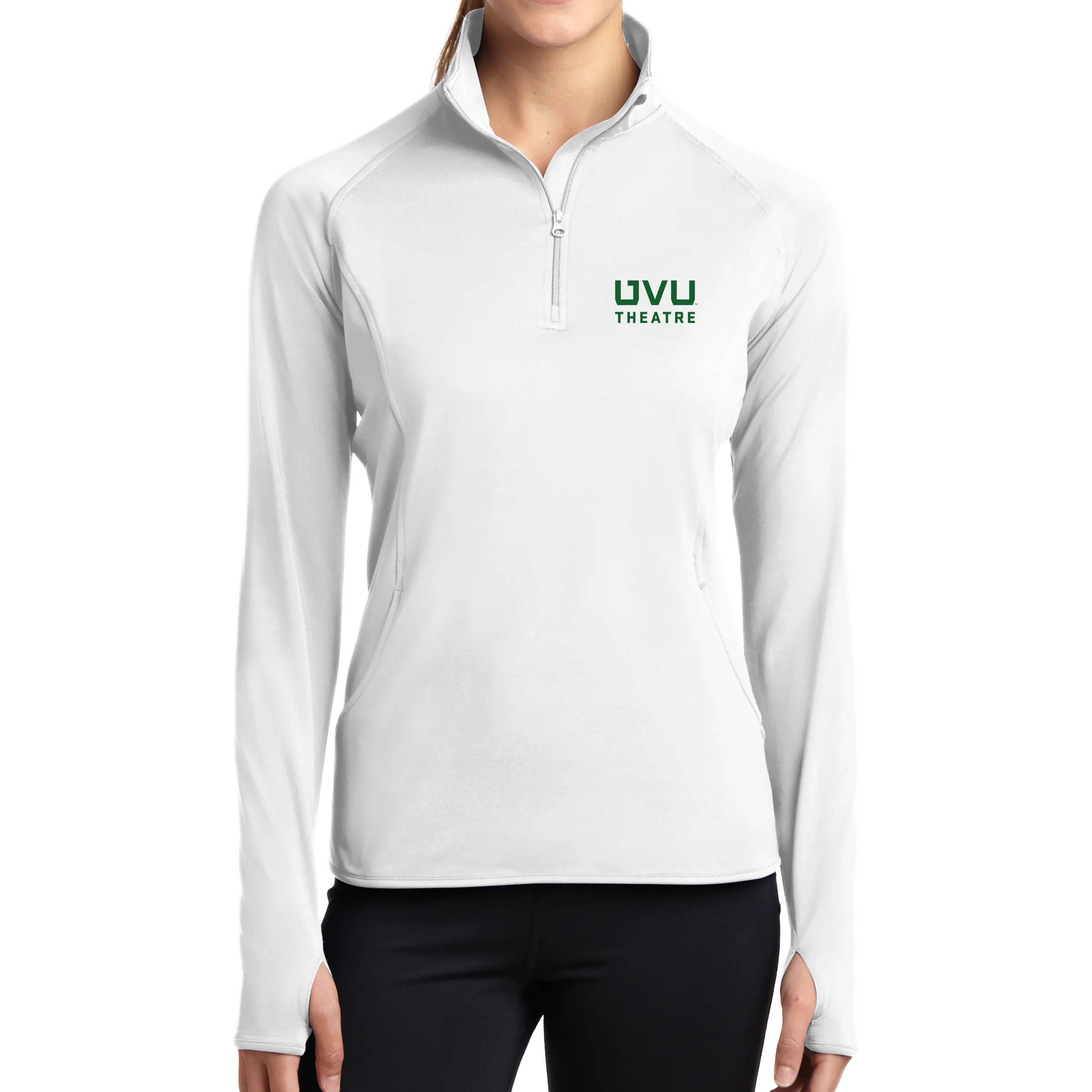 Sport-Tek Ladies Sport-Wick Stretch 1/2-Zip Pullover - UVU Theatre