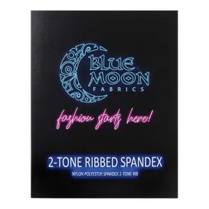 Two Tone Rib Nylon Polyester Spandex Color Card | Blue Moon Fabrics