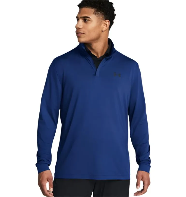 Under Armour Mens Playoff ¼ Zip Tech Blue/Black