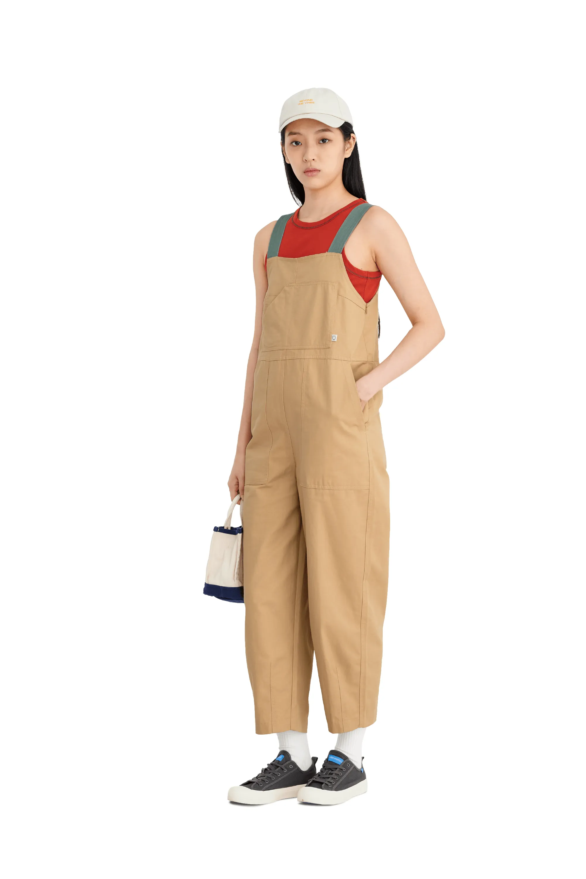 Utility Jumpsuit with Strap Detail