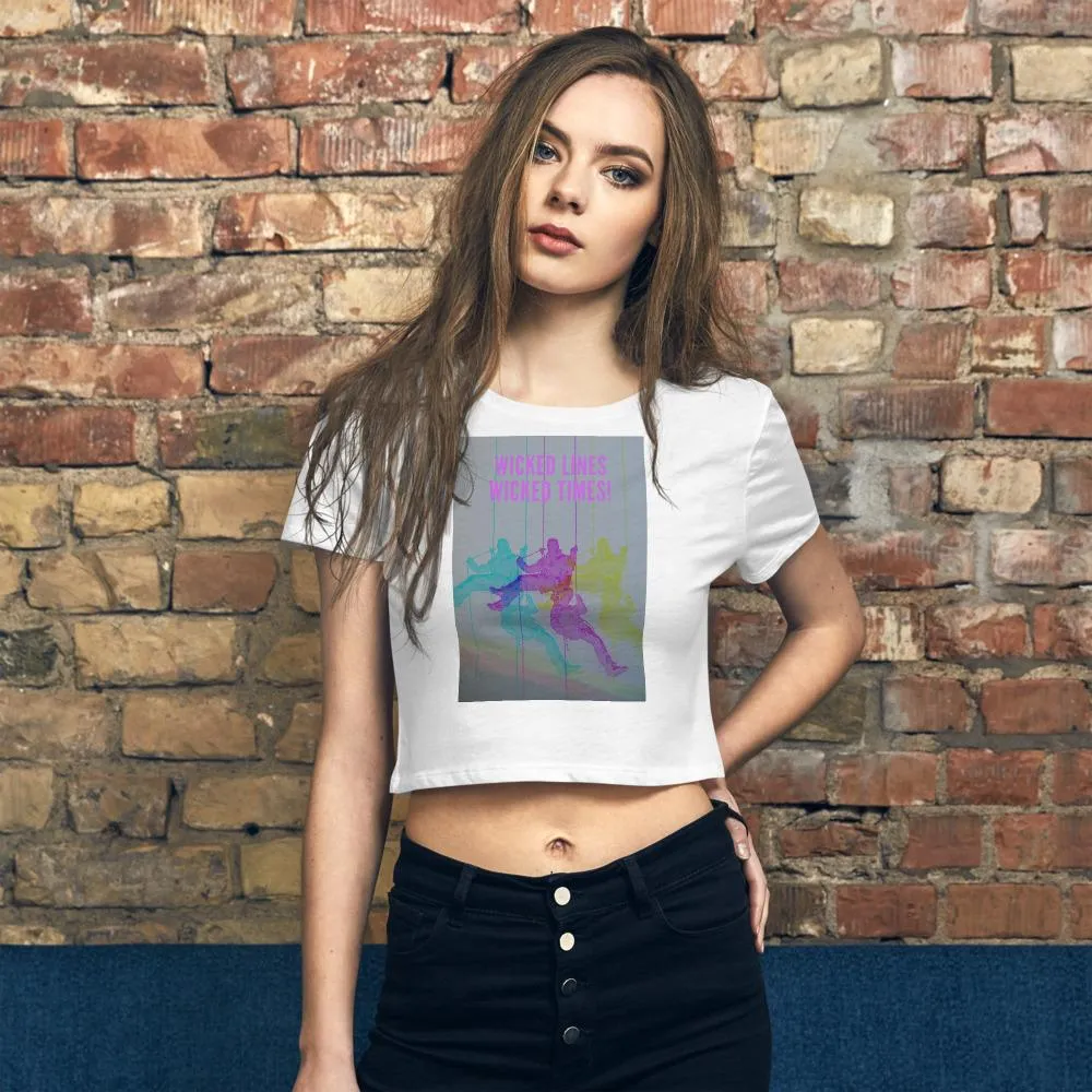 Wicked Lines Rock Climbing Crop Tee