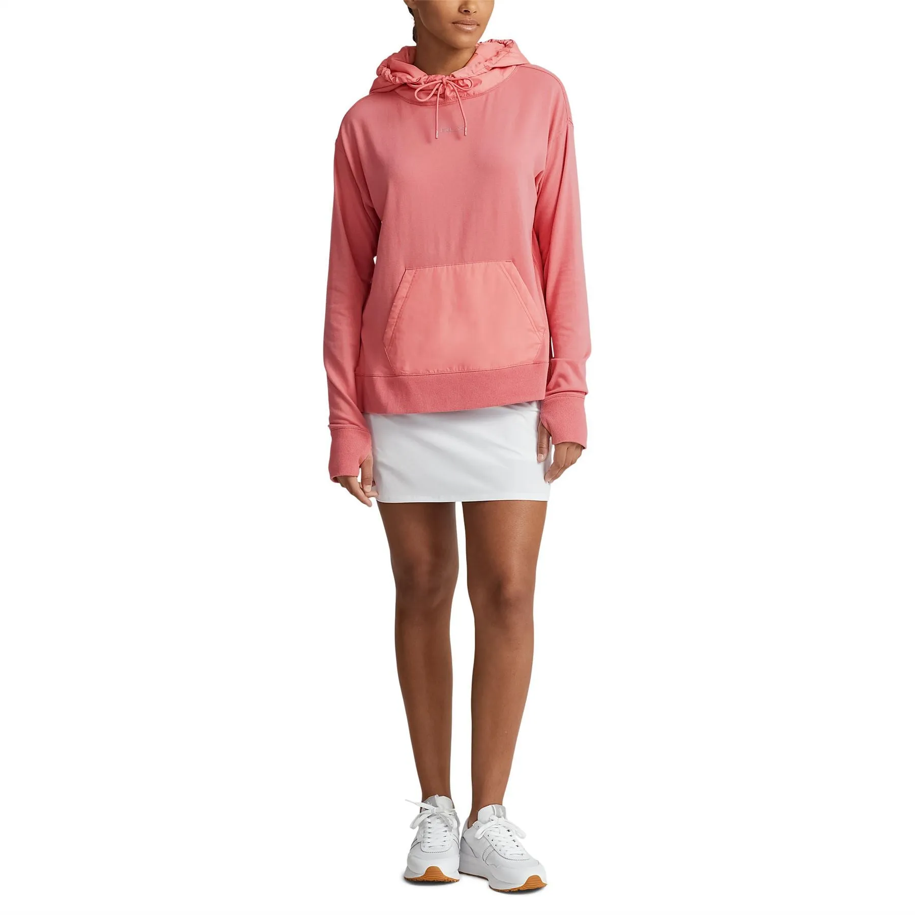 Womens Hybrid Performance Fleece Hoodie Desert Rose - SS23